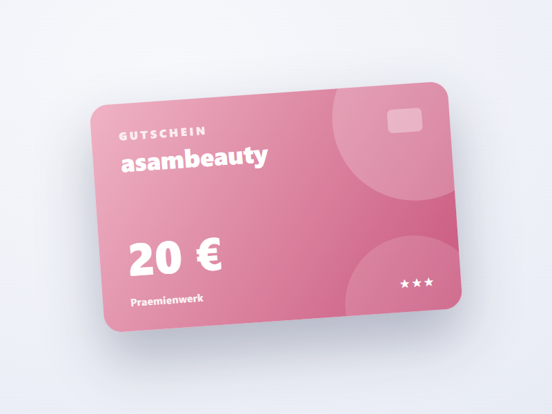 asambeauty-Gutschein 20 €