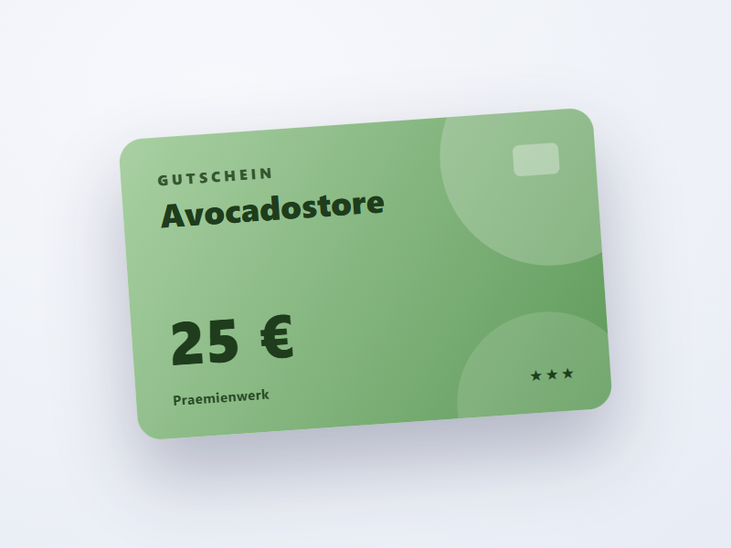 Avocadostore-Gutschein 25 €