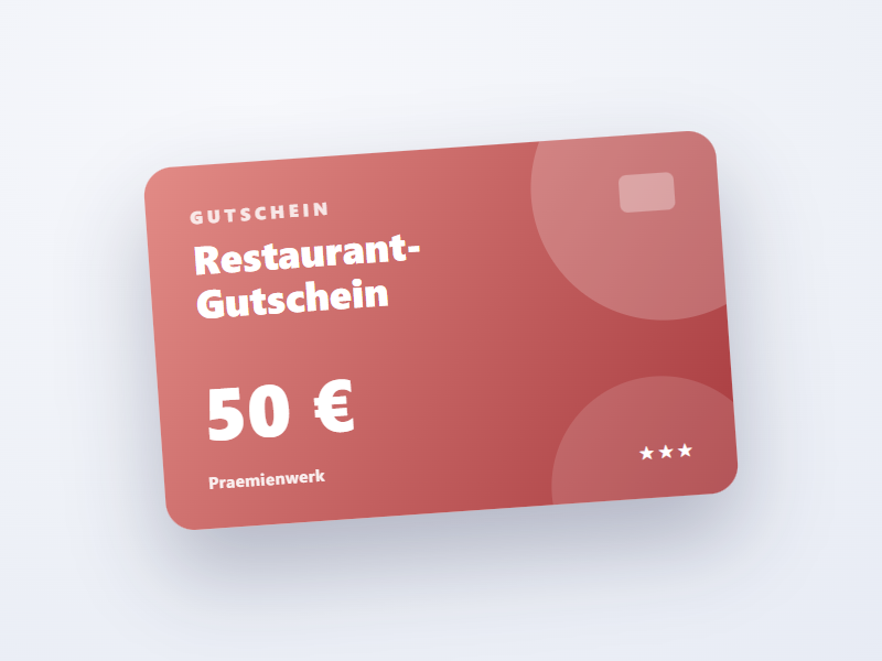 Restaurant-Gutschein 50 €